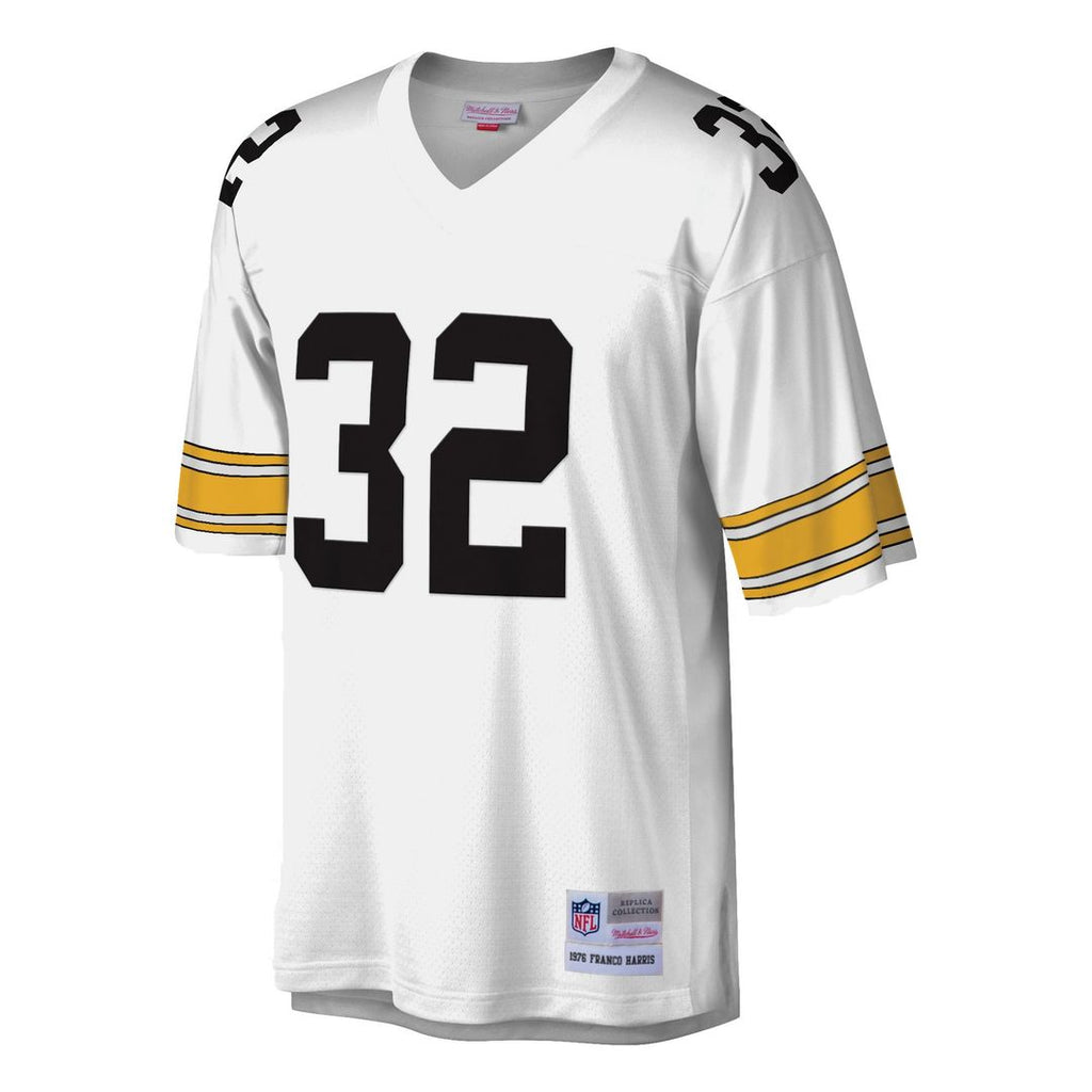 Pittsburgh Steelers Franco Harris White Legacy Replica Jersey product image 5, provided for visual reference and product