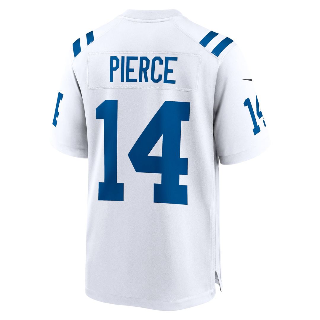 Indianapolis Colts Alec Pierce White Away Game Player Jersey product image 3, provided for visual reference and product