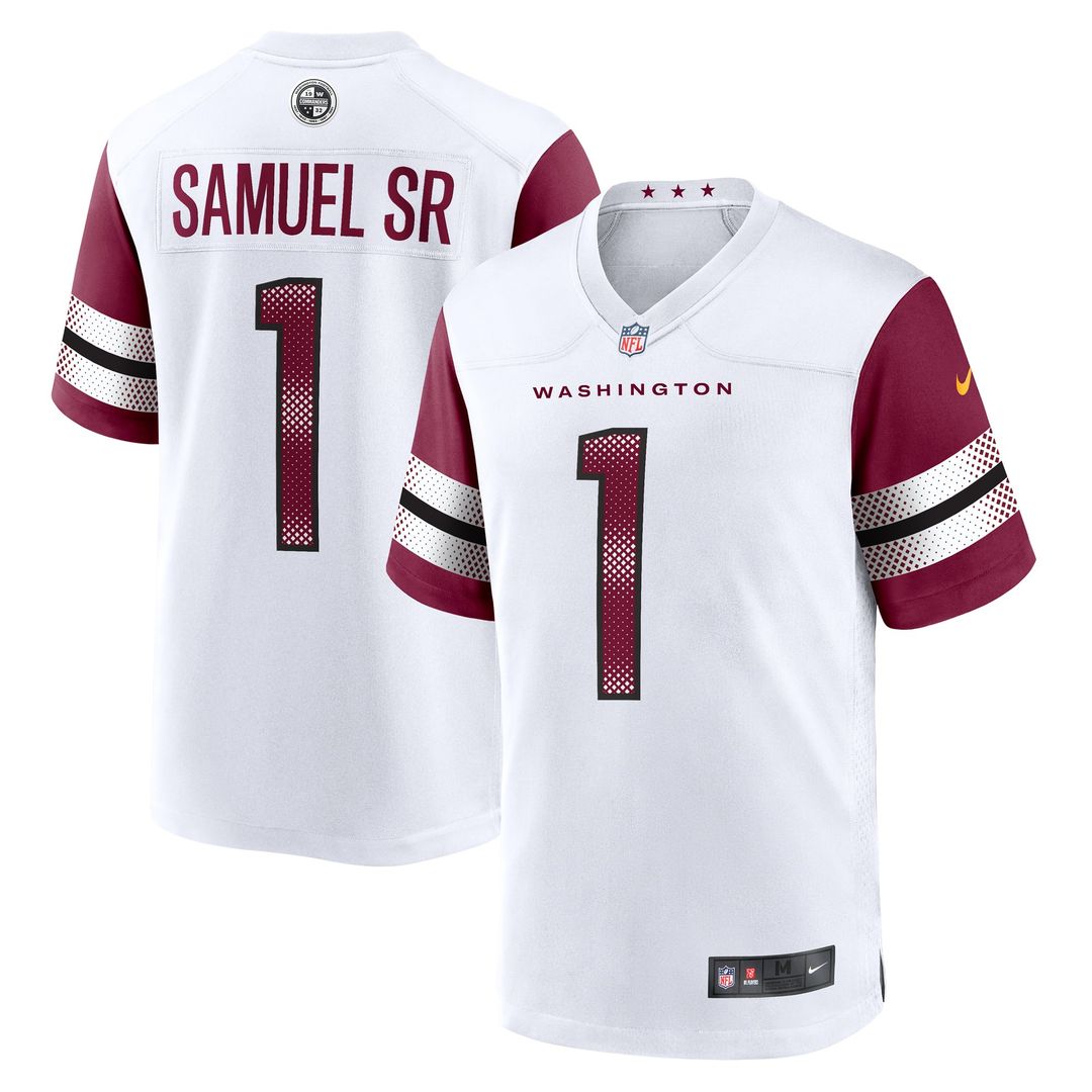 Washington Commanders Deebo Samuel Sr White Game Player Jersey product image 4, provided for visual reference and product