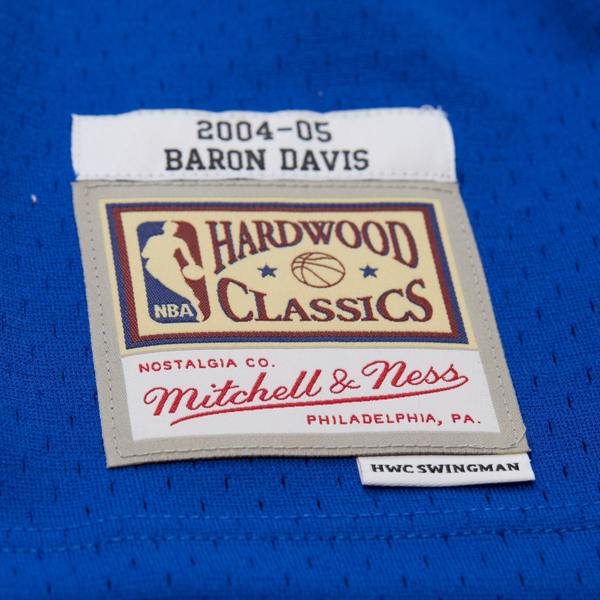 Baron Davis Golden State Warriors 2004 Swingman Jersey product image 6, provided for visual reference and product detail