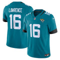 Jacksonville Jaguars Trevor Lawrence Teal Vapor F.U.S.E. Limited Jersey product image 1, provided for visual reference and