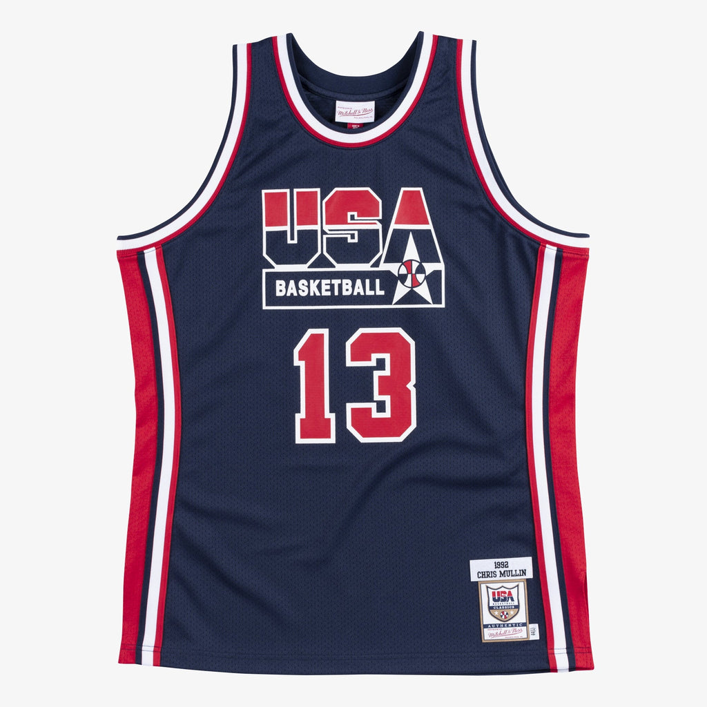 Chris Mullin USA Basketball 1992 Authentic Jersey product image 1, provided for visual reference and product detail review