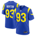Los Angeles Rams Bill Norton Royal Team Game Jersey product image 1, provided for visual reference and product detail review