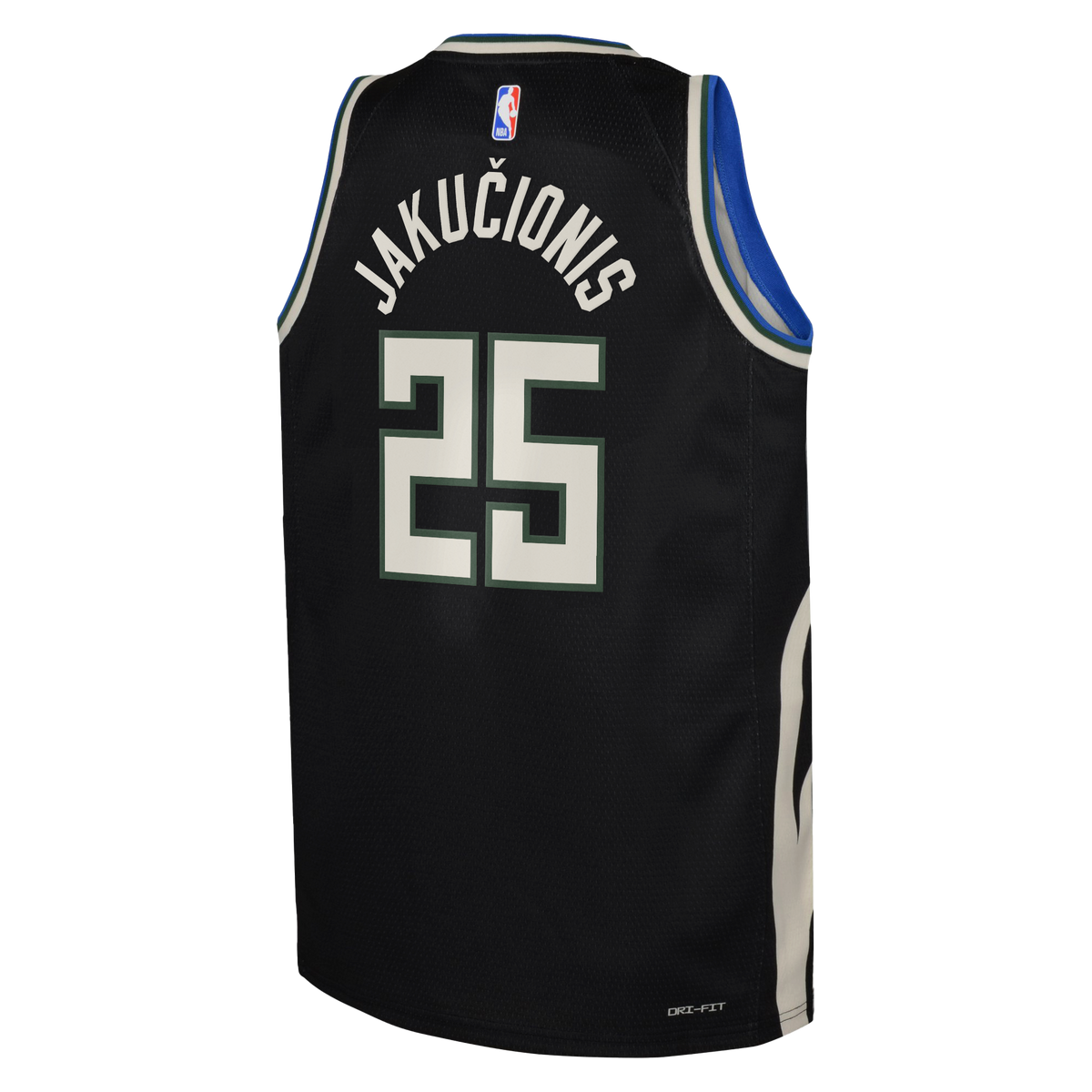 Kasparas Jakučionis Milwaukee Bucks Statement Edition Swingman Jersey - Hunter Green - Youth product image 4, provided for