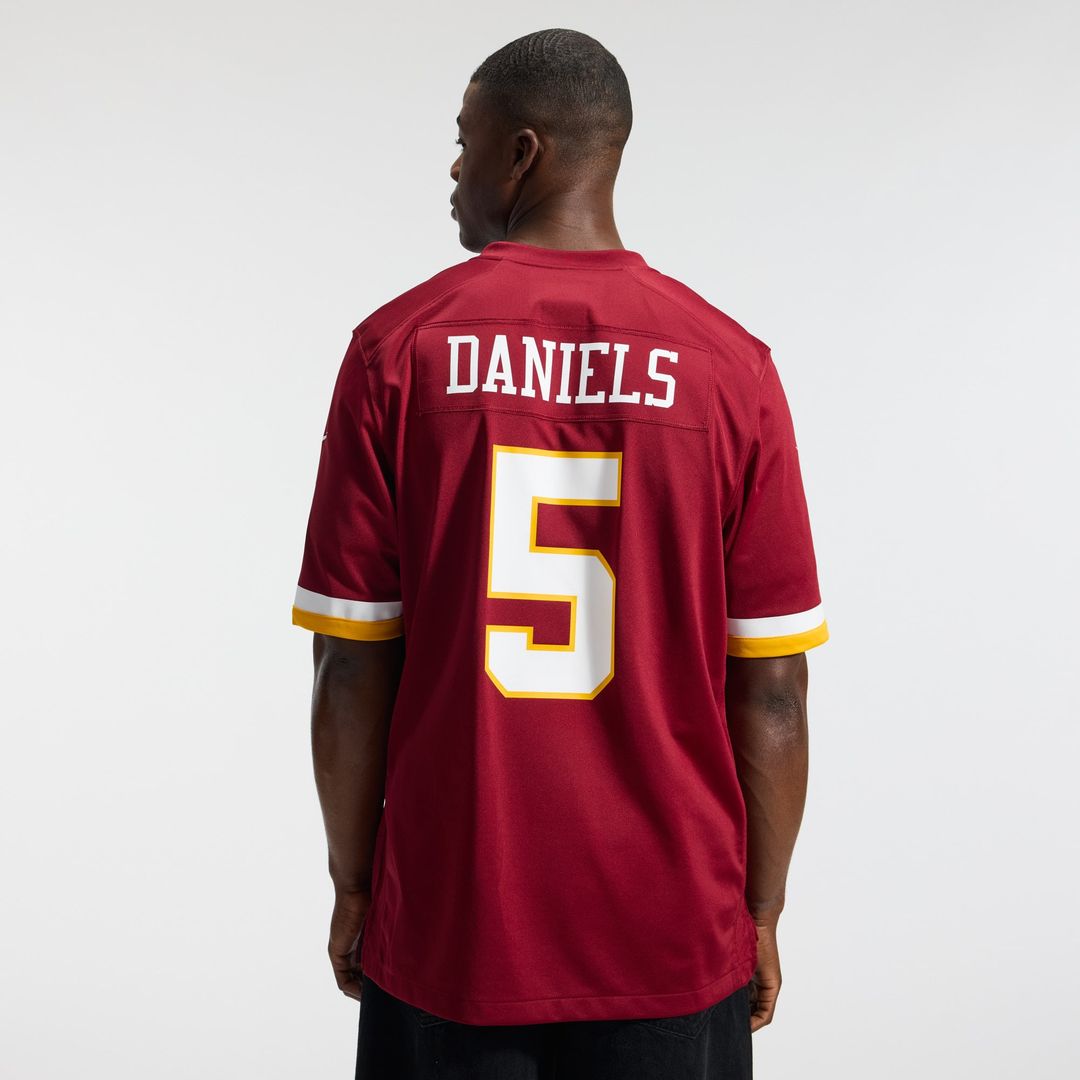 Hail Raiser Men Washington Commanders Jayden Daniels Black Alternate Game Jersey product image 29, provided for visual