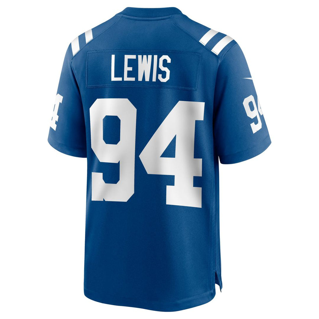 Indianapolis Colts Tyquan Lewis Royal Game Jersey product image 3, provided for visual reference and product detail review