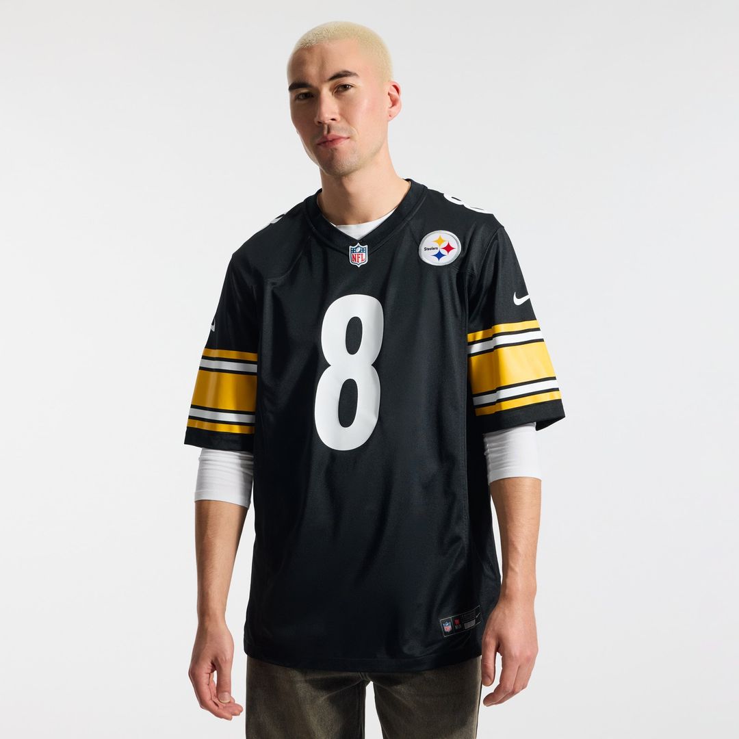 Pittsburgh Steelers Aaron Rodgers White Game Jersey product image 8, provided for visual reference and product detail review