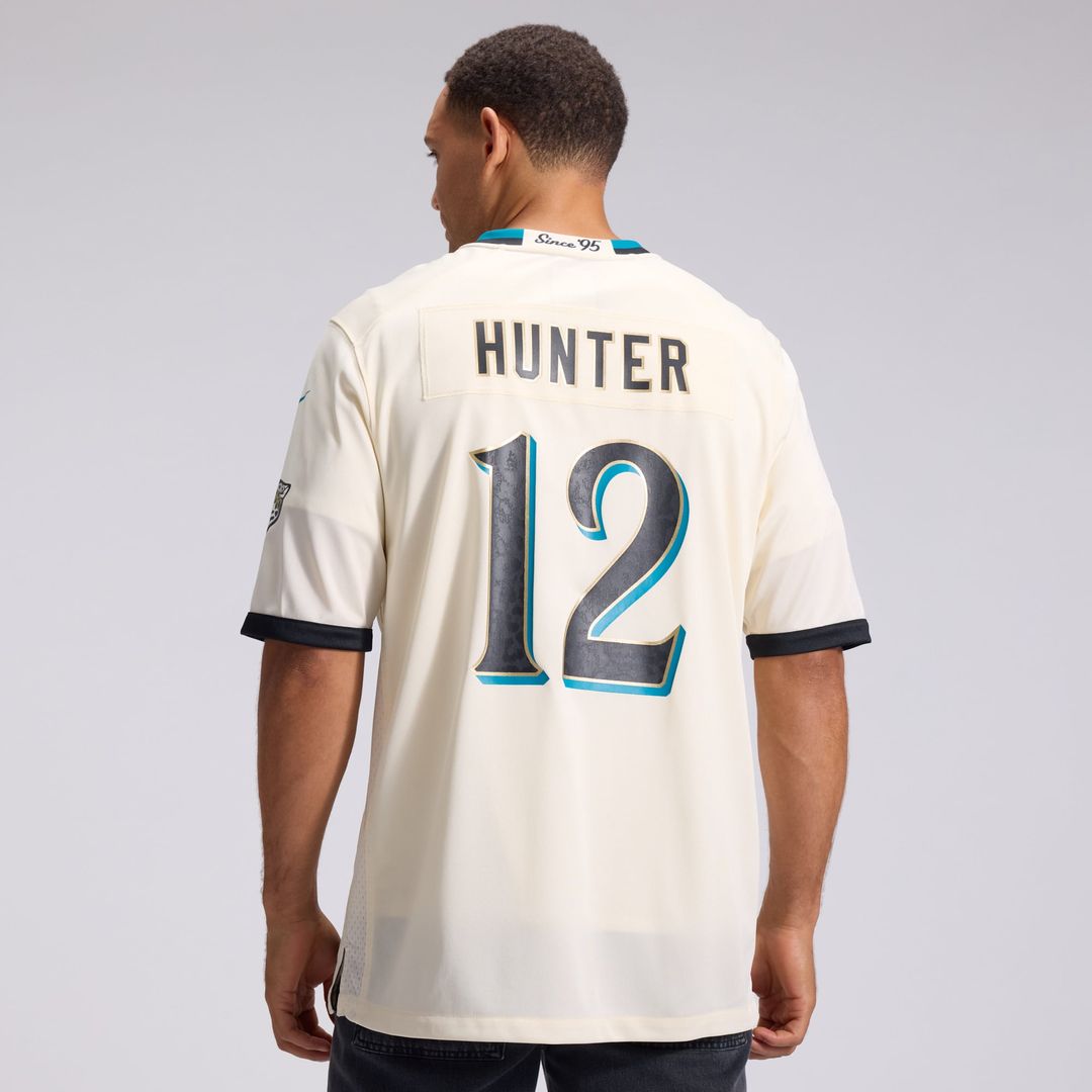 Jacksonville Jaguars Travis Hunter Natural 2026 Rivalries Collection Game Jersey product image 3, provided for visual