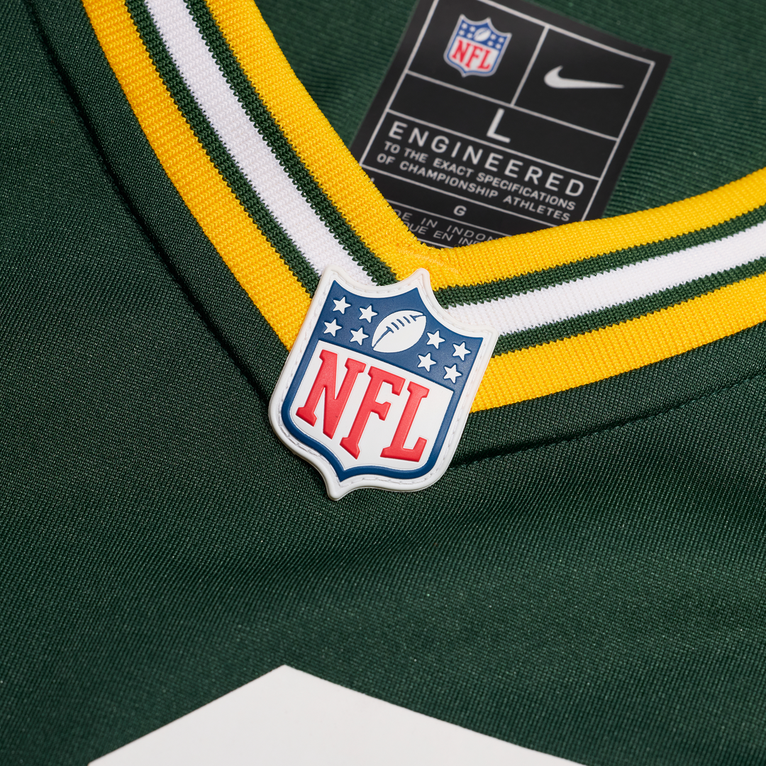 Green Bay Packers Donovan Jennings Green Team Game Jersey product image 4, provided for visual reference and product detail