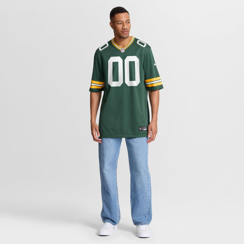 Green Bay Packers Brandon Cisse Green Game Jersey product image 4, provided for visual reference and product detail review