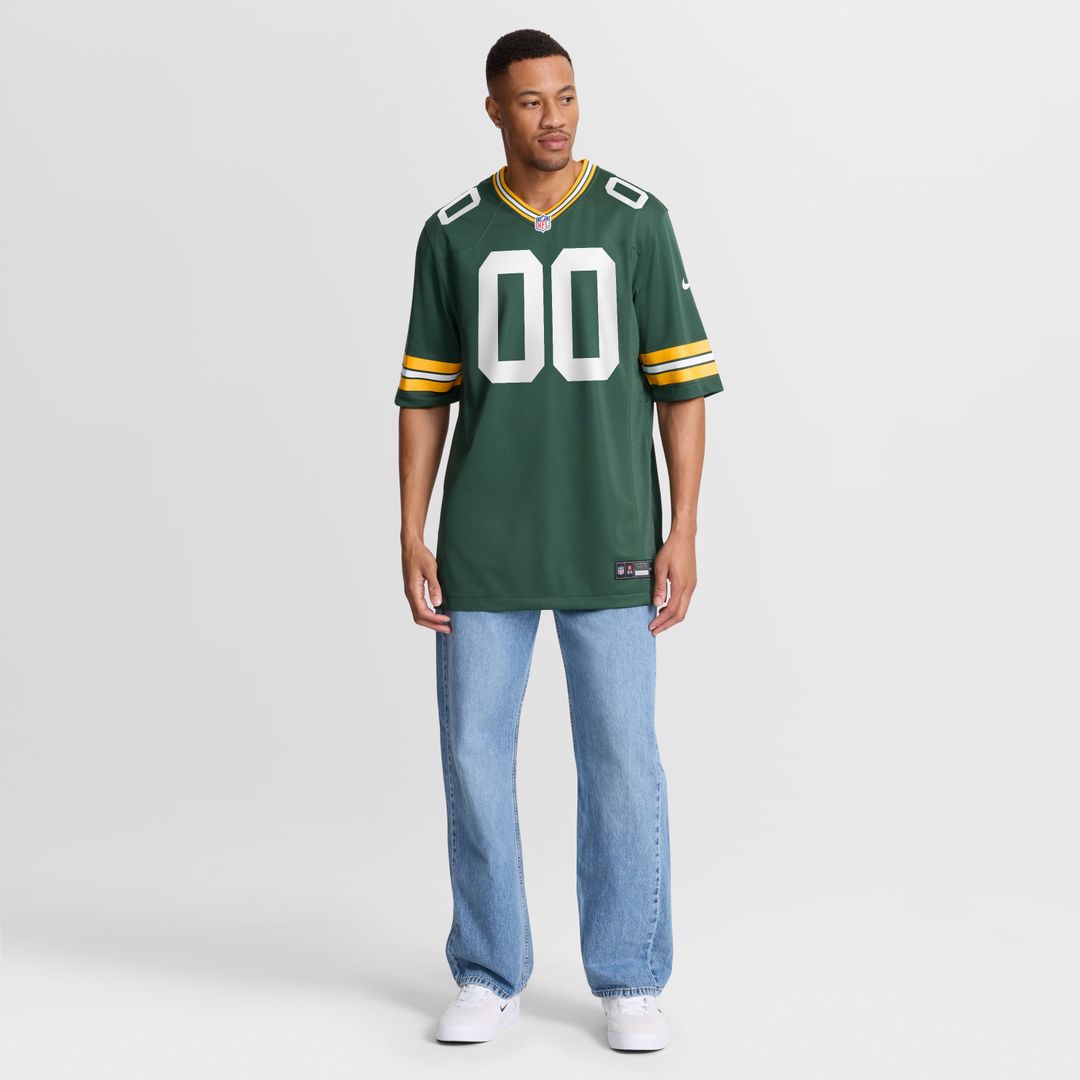 Green Bay Packers Brandon Cisse Green Game Jersey product image 4, provided for visual reference and product detail review