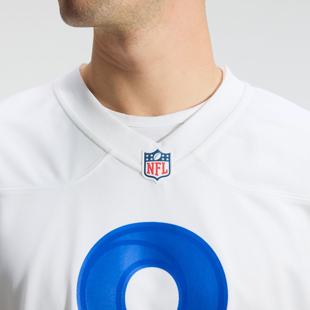 Los Angeles Rams Jared Verse White White Game Player Jersey product image 9, provided for visual reference and product