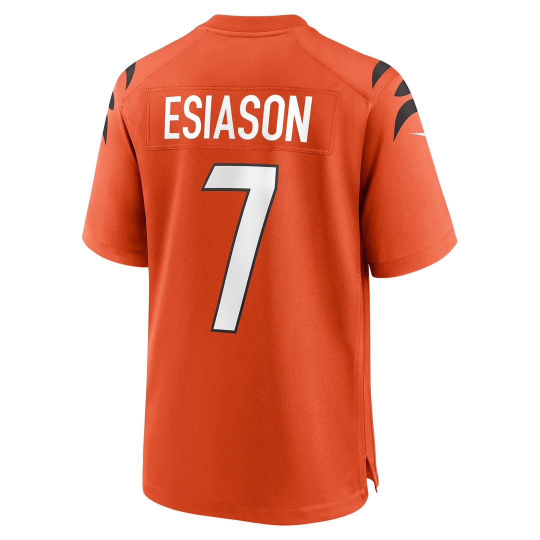 Cincinnati Bengals Boomer Esiason Orange Retired Player Alternate Game Jersey product image 3, provided for visual reference