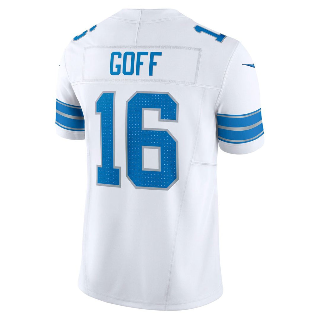 Detroit Lions Jared Goff White Vapor F.U.S.E. Limited Jersey product image 6, provided for visual reference and product
