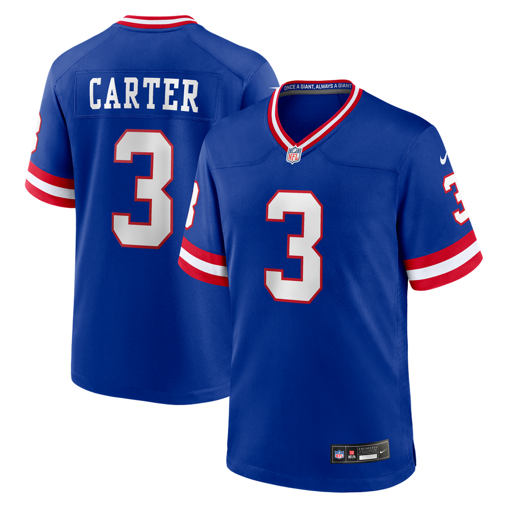 New York Giants Abdul Carter Royal Alternate 2 Game Jersey product image 1, provided for visual reference and product detail