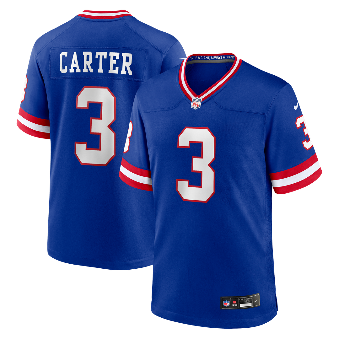 New York Giants Abdul Carter Royal Alternate 2 Game Jersey product image 1, provided for visual reference and product detail