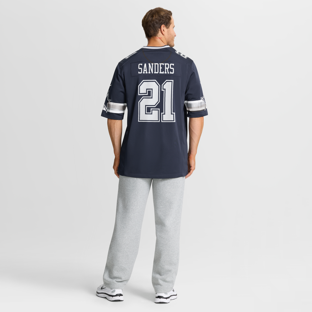 Dallas Cowboys Deion Sanders Navy Team Retired Player Game Jersey product image 8, provided for visual reference and product