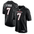 Houston Texans C.J. Stroud Carbon Black Fashion Jersey product image 1, provided for visual reference and product detail