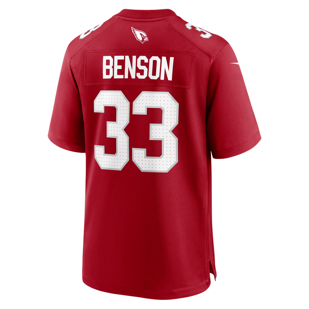 Arizona Cardinals Trey Benson Cardinal Team Game Jersey product image 3, provided for visual reference and product detail
