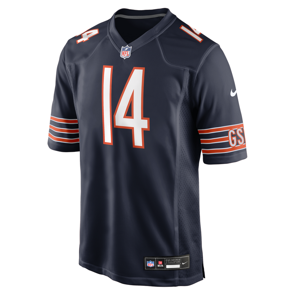 Chicago Bears Kalif Raymond Navy Team Game Jersey product image 2, provided for visual reference and product detail review