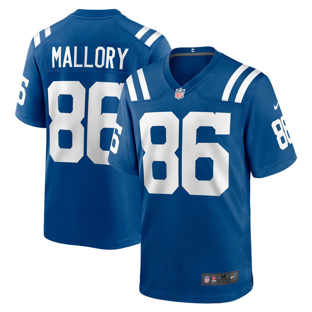 Indianapolis Colts Will Mallory Royal Team Game Jersey product image 1, provided for visual reference and product detail