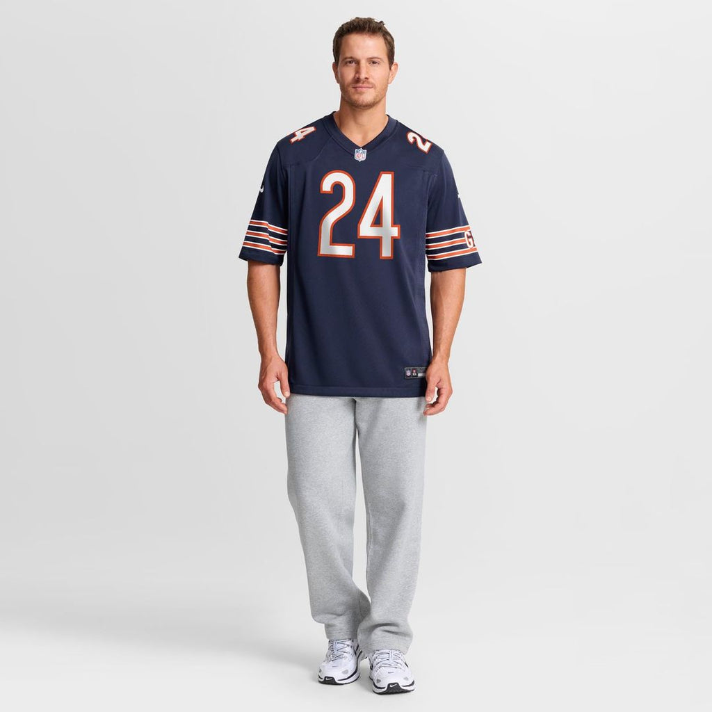 Chicago Bears Malik Muhammad Navy Team Game Jersey product image 2, provided for visual reference and product detail review