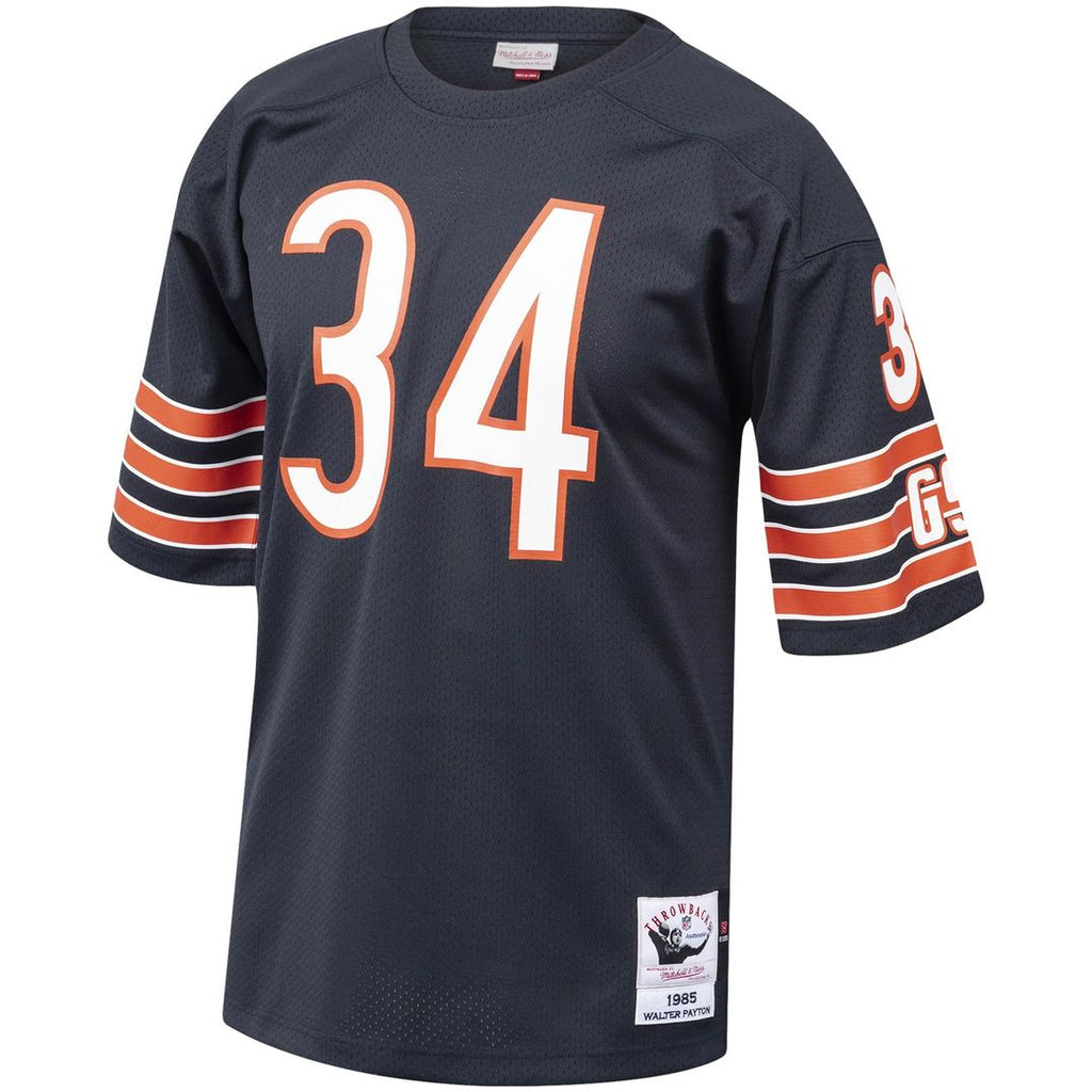 Chicago Bears 1985 Walter Payton Navy Authentic Throwback Retired Player Jersey product image 2, provided for visual
