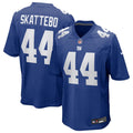 New York Giants Cam Skattebo Royal Game Jersey product image 1, provided for visual reference and product detail review