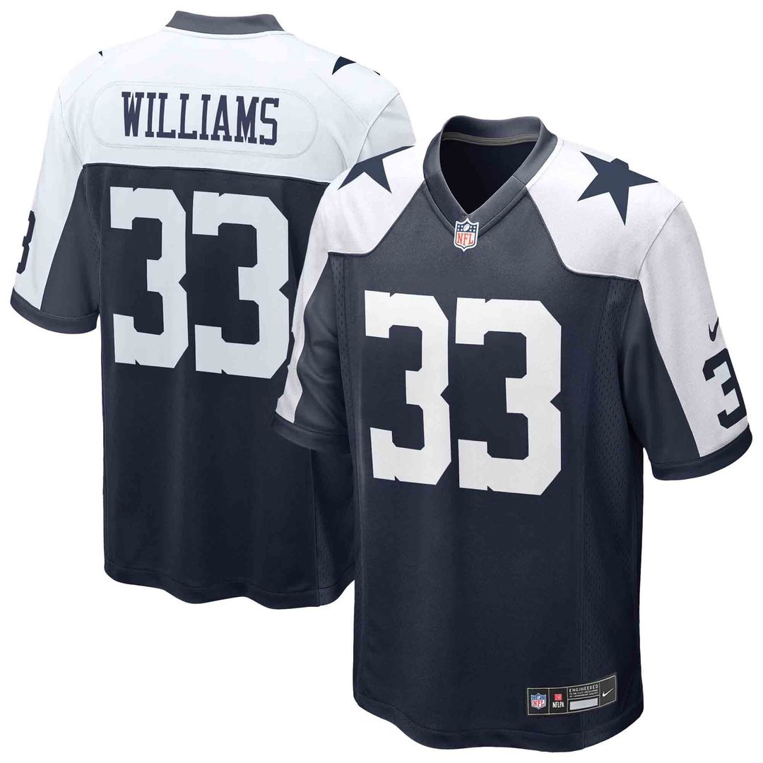 Dallas Cowboys Javonte Williams White Game Jersey product image 7, provided for visual reference and product detail review