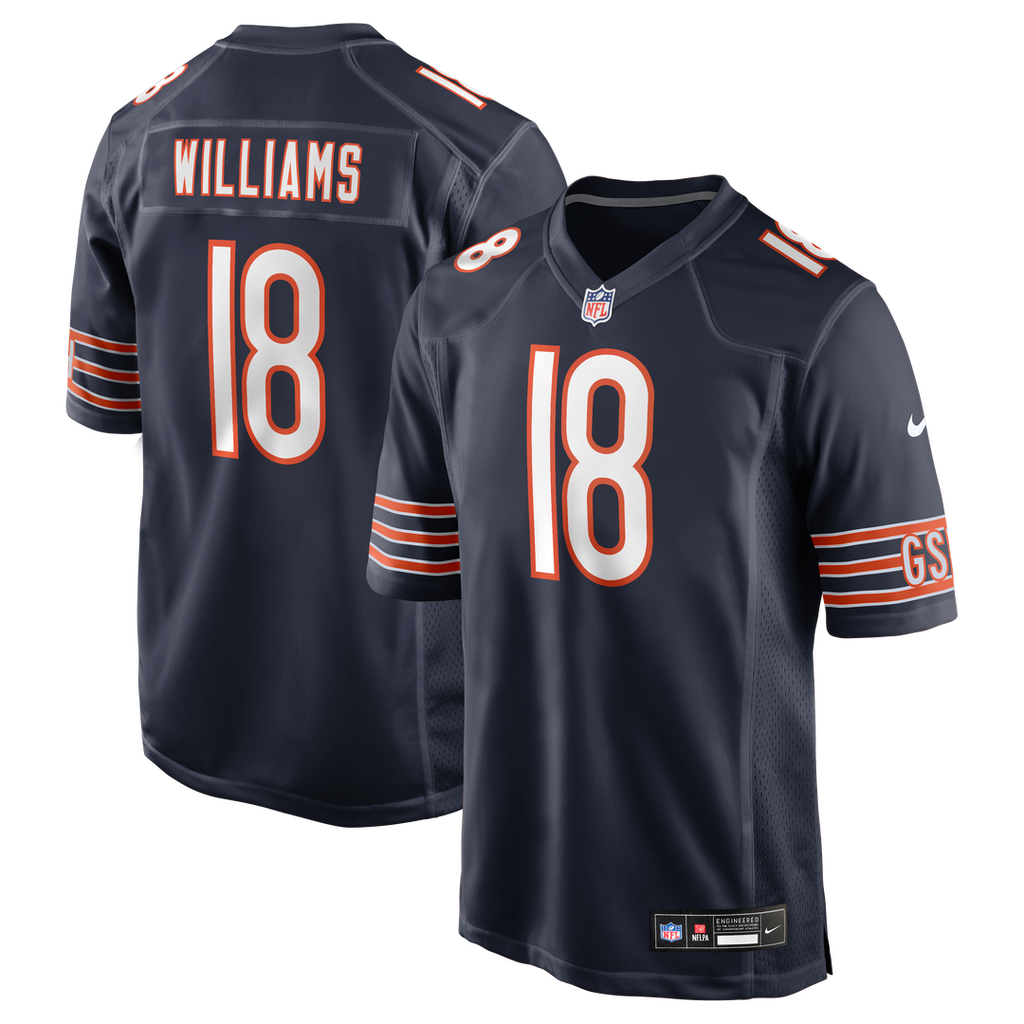 Chicago Bears Caleb Williams White First Round Pick Player Game Jersey product image 13, provided for visual reference and