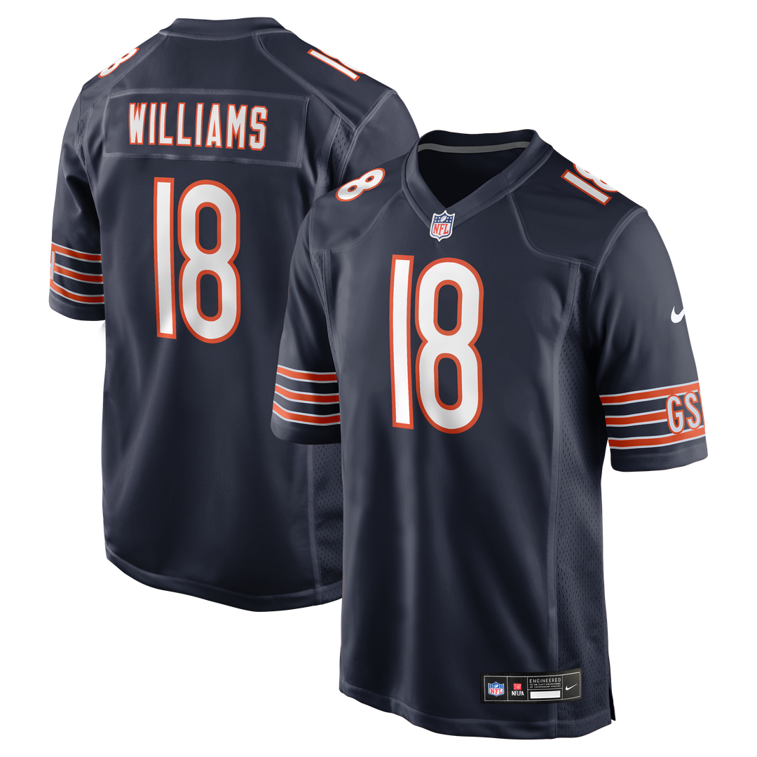 Chicago Bears Caleb Williams White First Round Pick Player Game Jersey product image 13, provided for visual reference and