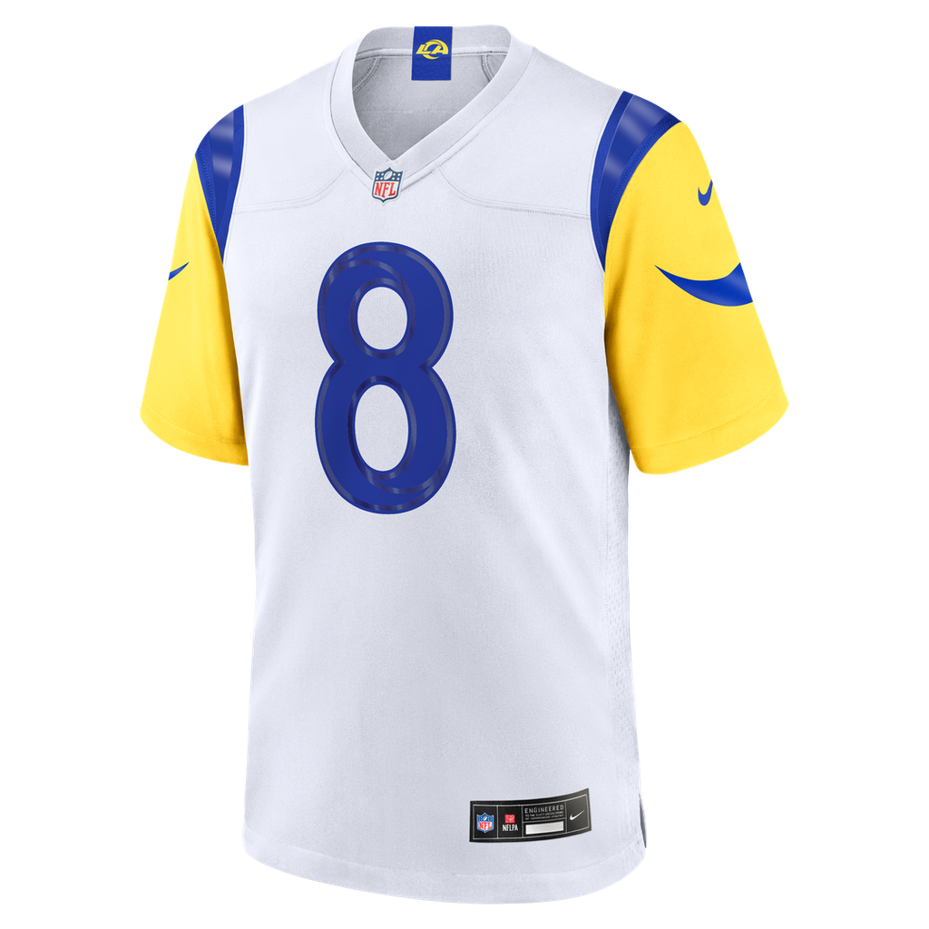 Los Angeles Rams Jared Verse White White Game Player Jersey product image 19, provided for visual reference and product