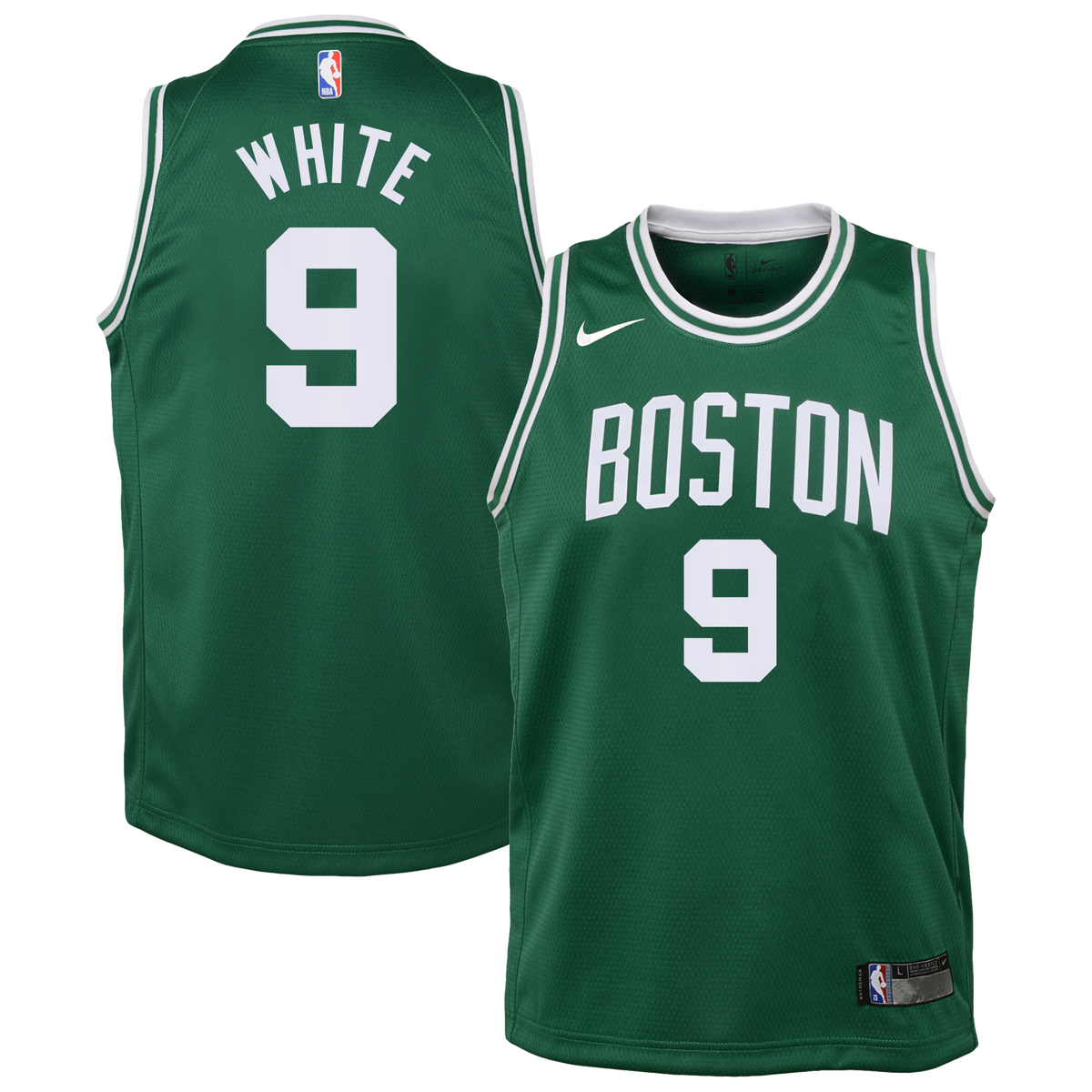 Derrick White Boston Celtics Icon Edition Swingman Jersey - Kelly Green - Youth product image 2, provided for visual