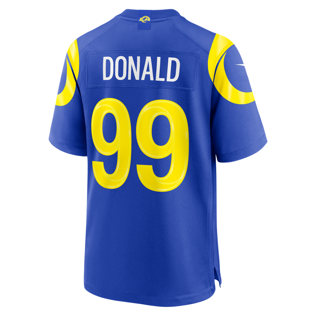 Los Angeles Rams Aaron Donald Royal Game Jersey product image 3, provided for visual reference and product detail review