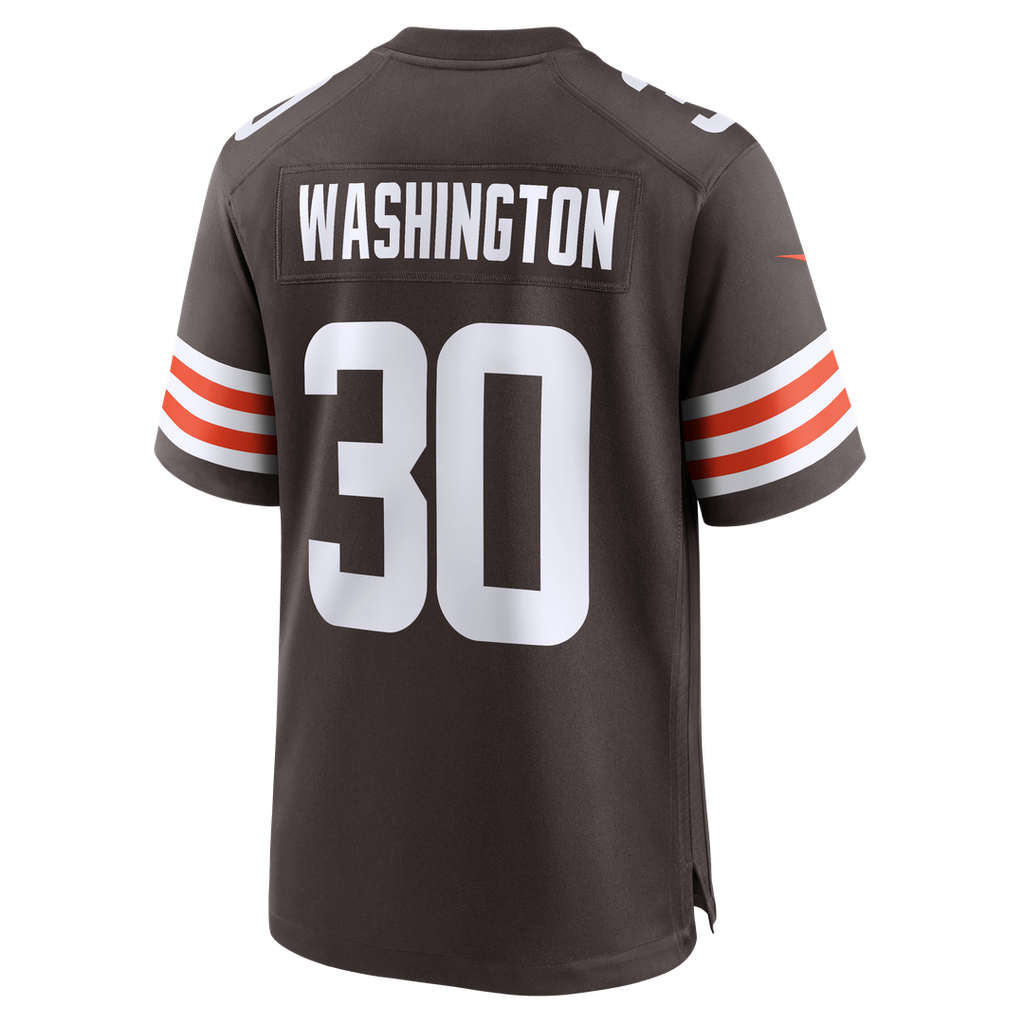 Cleveland Browns Zion Washington Brown Team Game Jersey product image 5, provided for visual reference and product detail