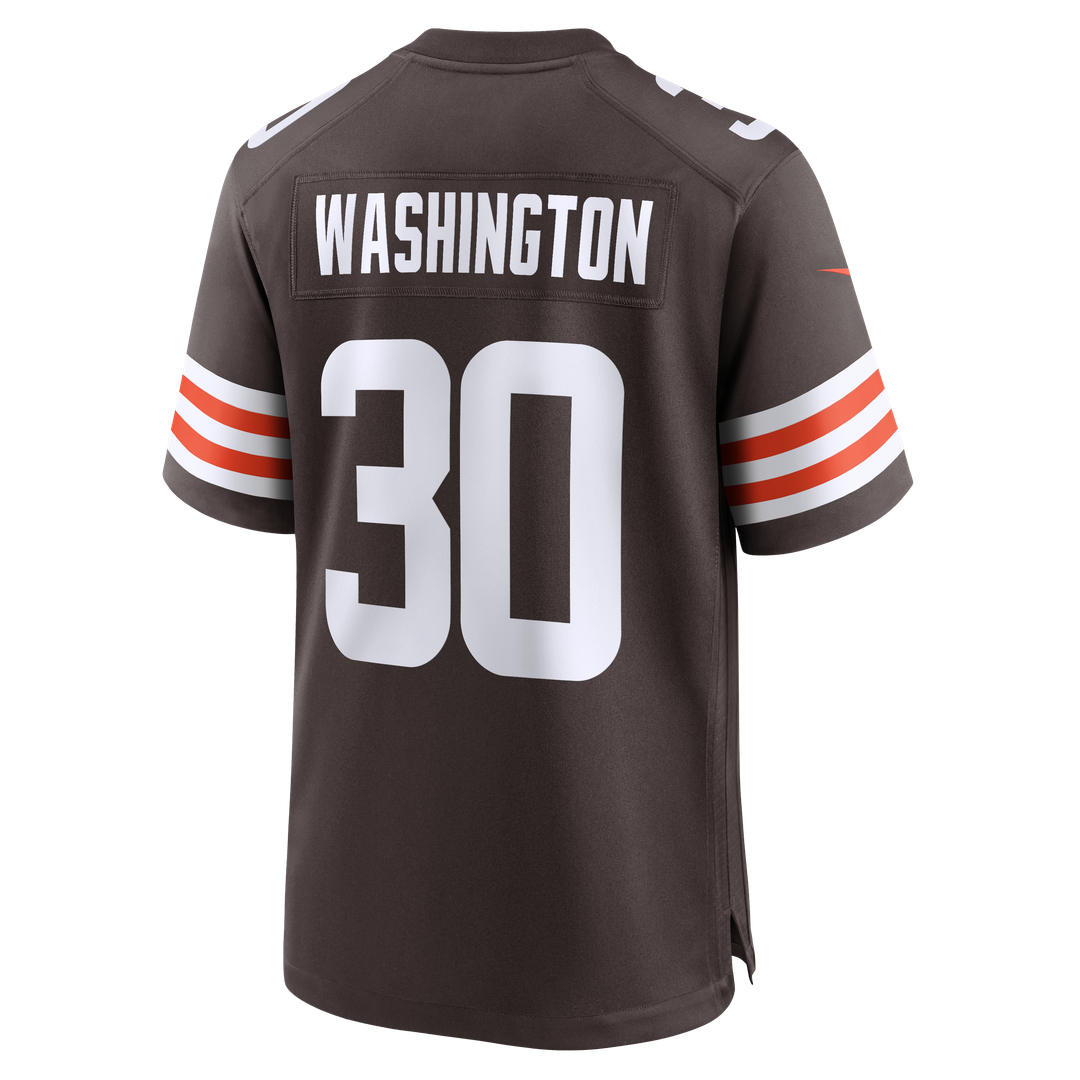 Cleveland Browns Zion Washington Brown Team Game Jersey product image 5, provided for visual reference and product detail
