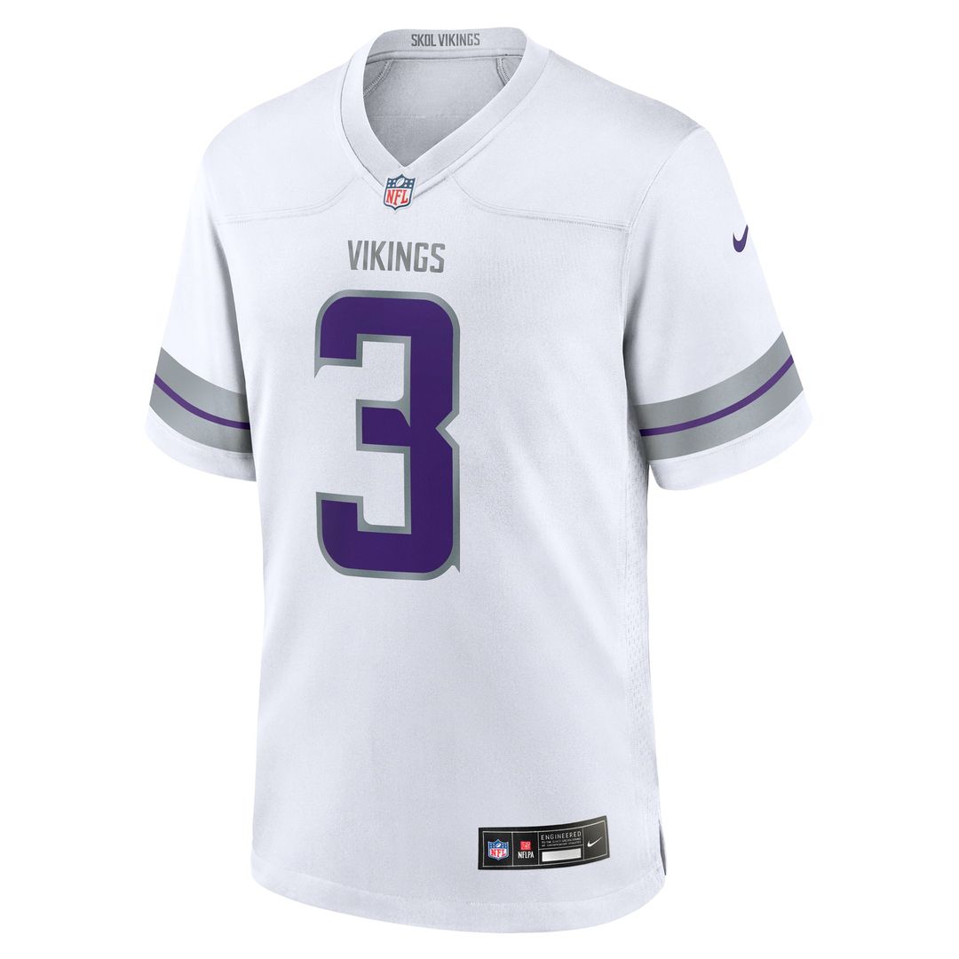 Minnesota Vikings Addison White Alternate Game Player Jersey product image 2, provided for visual reference and product