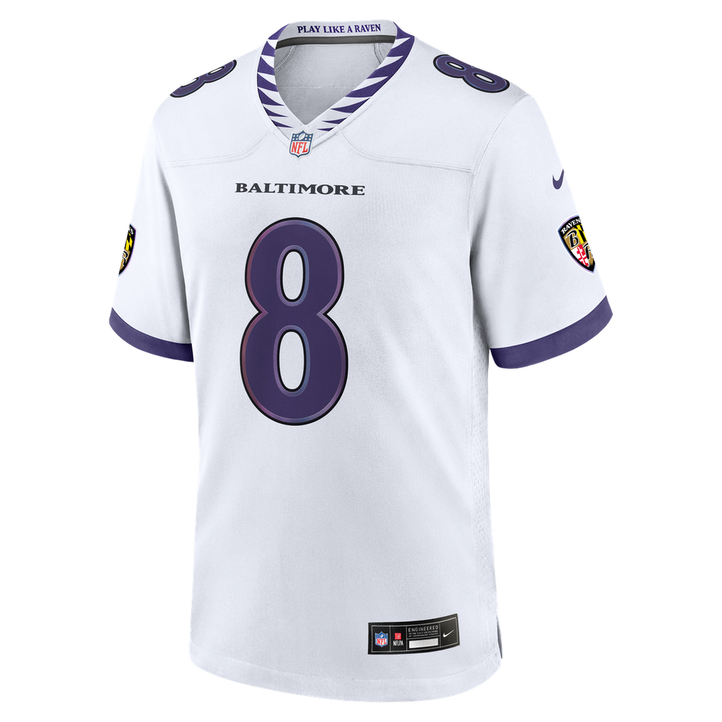 Baltimore Ravens Lamar Jackson Black Alternate Game Jersey product image 15, provided for visual reference and product