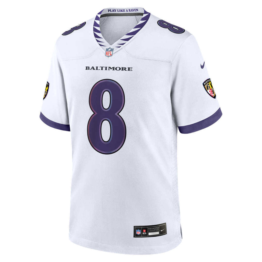 Baltimore Ravens Lamar Jackson Black Alternate Game Jersey product image 15, provided for visual reference and product