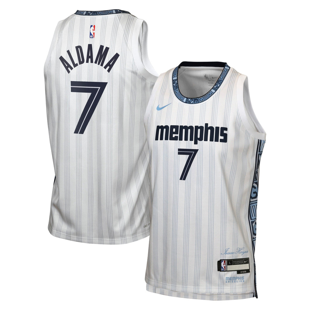 Santi Aldama Memphis Grizzlies 2025/26 City Edition Swingman Jersey - Gray - Youth product image 1, provided for visual