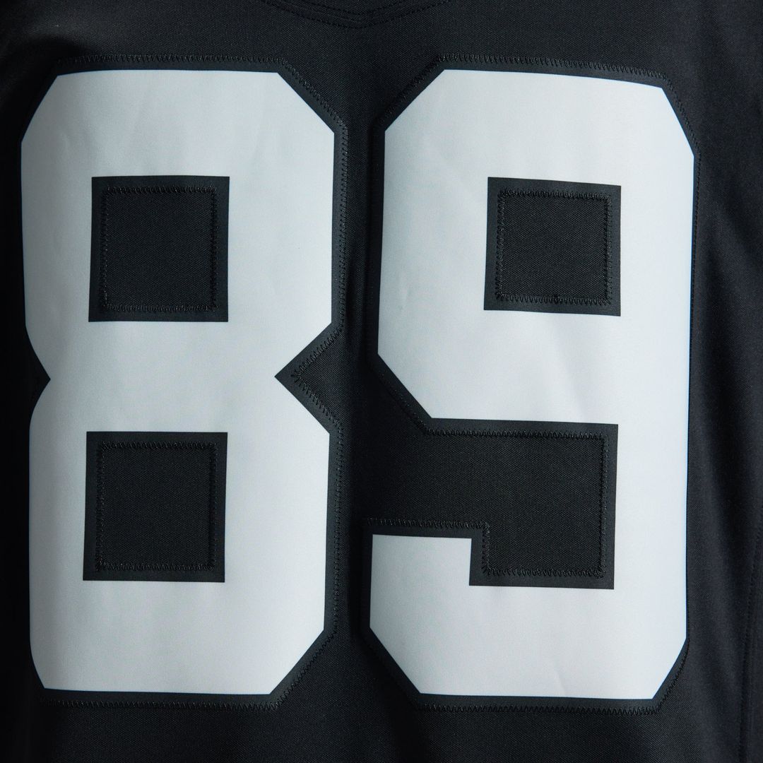 Las Vegas Raiders Brock Bowers White Vapor F.U.S.E. Stitched Limited Jersey product image 16, provided for visual reference