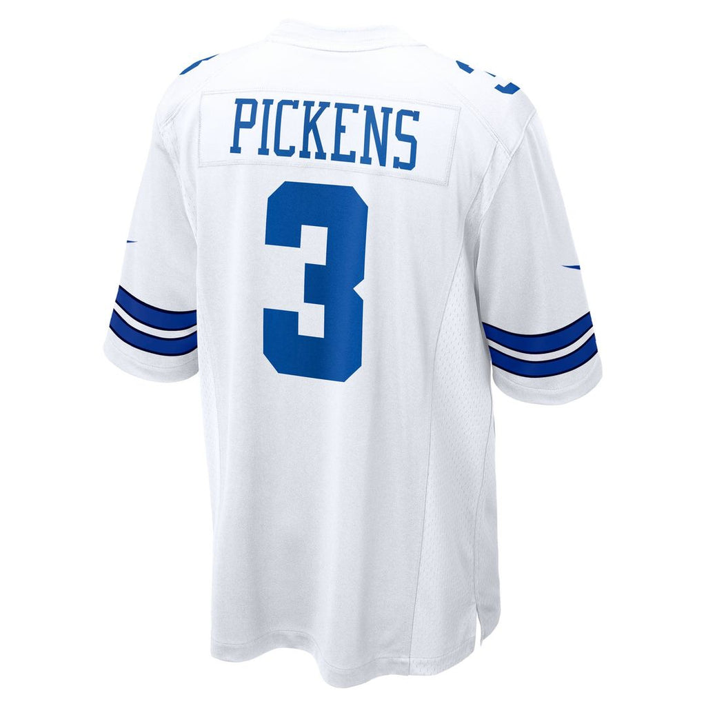 Dallas Cowboys George Pickens White Game Jersey product image 3, provided for visual reference and product detail review