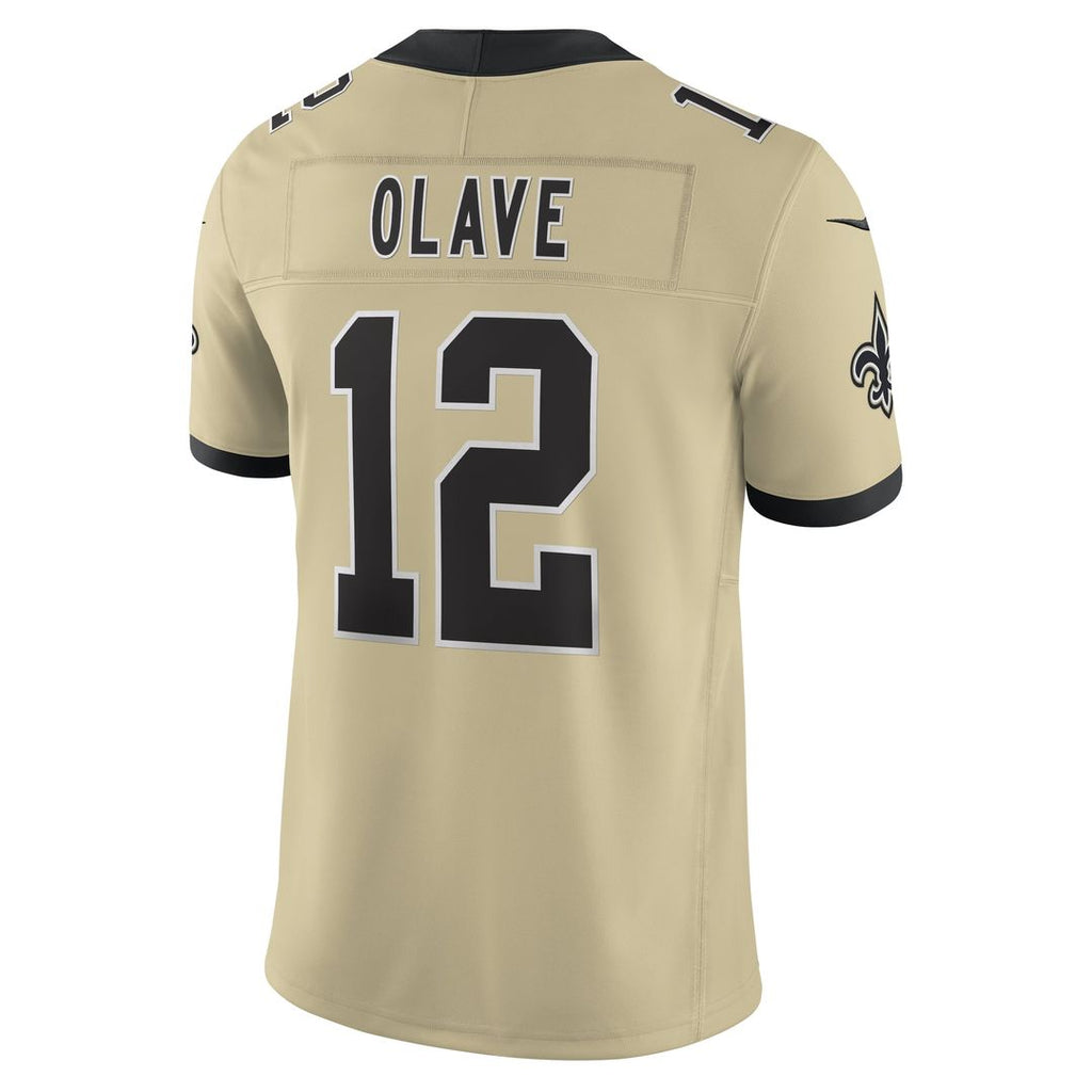 New Orleans Saints Chris Olave Black Vapor F.U.S.E. Limited Jersey product image 9, provided for visual reference and