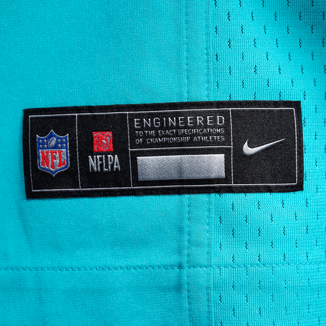 Miami Dolphins Darren Waller Aqua Team Game Jersey product image 6, provided for visual reference and product detail review