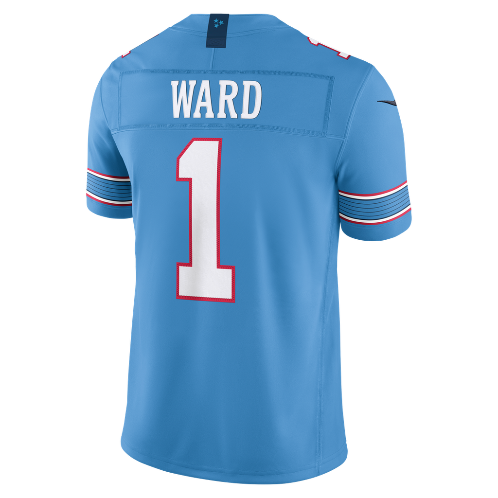 Tennessee Titans Cameron Ward Light Blue Team Vapor F.U.S.E. Stitched Limited Jersey product image 16, provided for visual
