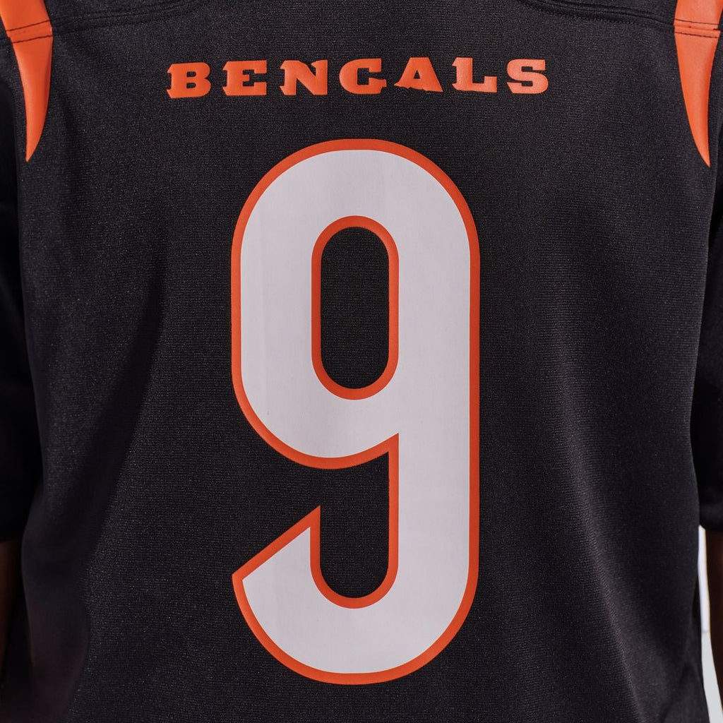 Cincinnati Bengals Joe Burrow Black Player Game Jersey product image 25, provided for visual reference and product detail