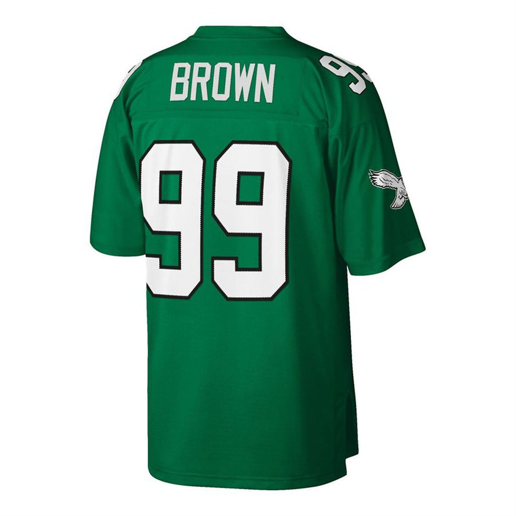 Philadelphia Eagles Jerome Brown Kelly Green Big & Tall 1990 Retired Player Replica Jersey product image 3, provided for