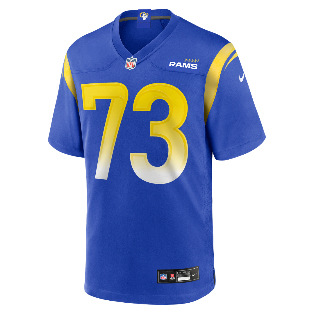 Los Angeles Rams Steve Avila Royal Home Game Jersey product image 2, provided for visual reference and product detail review