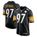 Pittsburgh Steelers Cameron Heyward Black Game Jersey product image 1, provided for visual reference and product detail