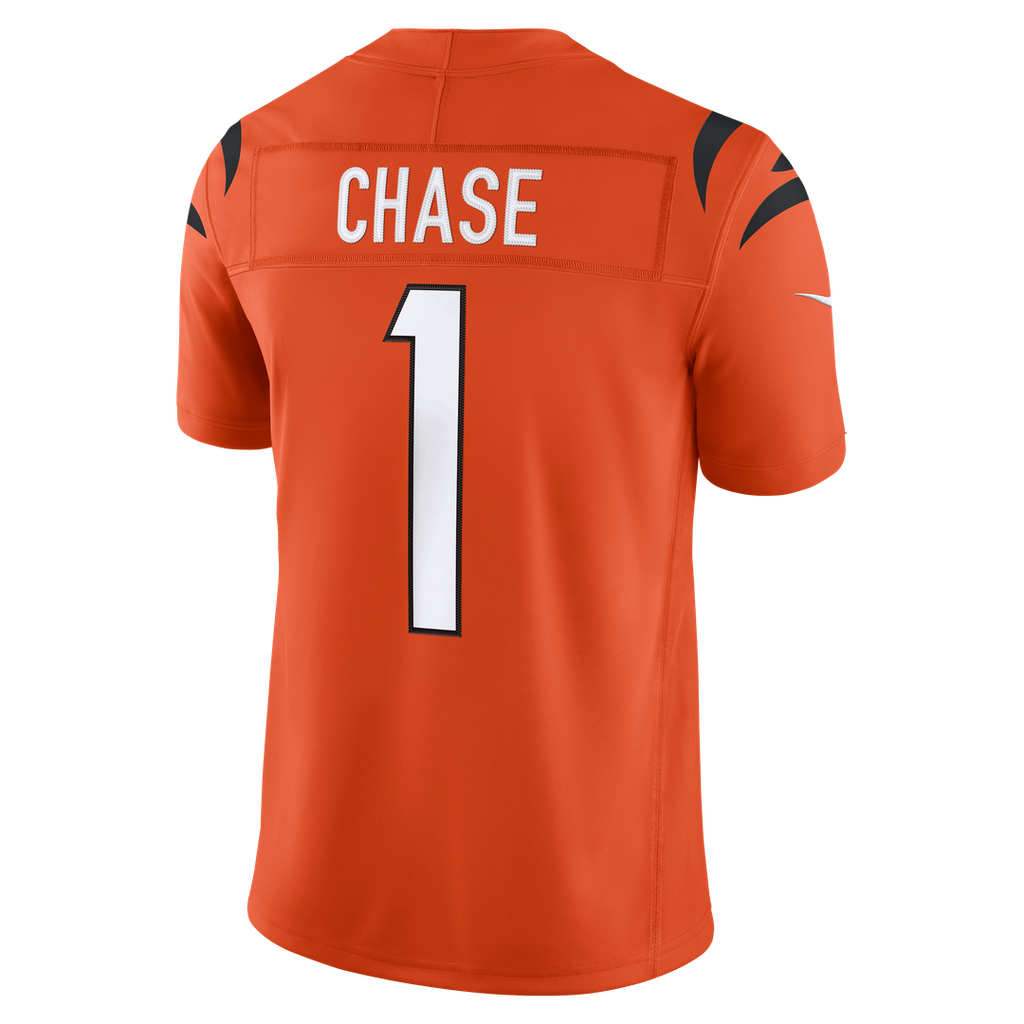 Cincinnati Bengals Ja'Marr Chase Black Team Vapor F.U.S.E. Stitched Limited Jersey product image 12, provided for visual